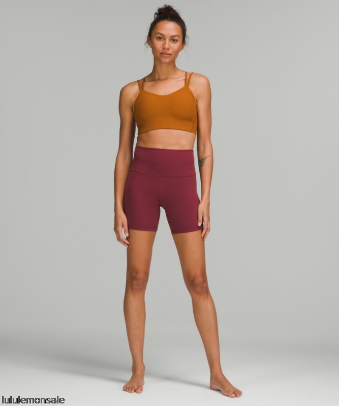Lululemon Damen DELULU123 | Ausrichten Hochhaus Kurz 6 Glühwein